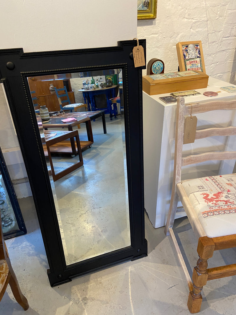 Mirror 1930s repaired and restored in ebony stain by Lost and Found Projects