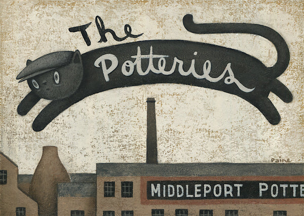 PP2312 - Potteries - Middleport Cat by Paine Proffitt