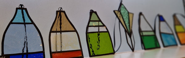 Stained Glass Leaded Bottle Kilns 2023 by Bec Davies