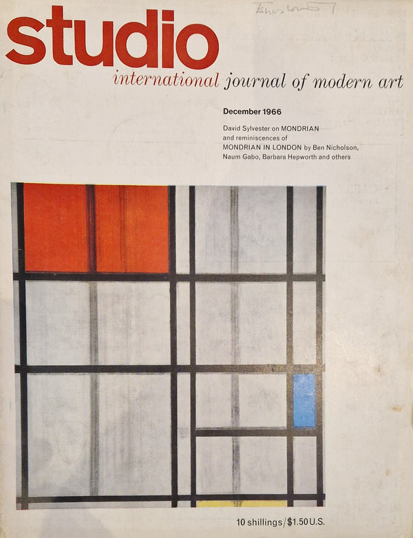 Studio - International Journal of Modern Art December 1966 Magazine - Focus on MONDARIAN