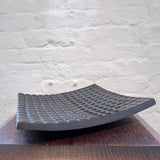 DH1 Black Ceramic New York Grid Platter 2024 by Dave Harper