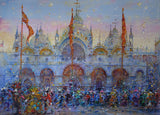 Carnival Venice Evening 2026 by Geoffrey Wynne RI Original Art from Barewall Art Gallery
