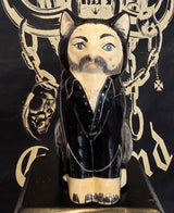 Head Cat Lemmy Limited Edition Figure – Signed & Numbered by Dappled Sky, Made in Stoke Ceramics from Barewall Art Gallery