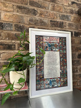 Ay Up Stoke X Kidda Kinsey Oatcake Pilgrimage tea towel 2025 Textiles from Barewall Art Gallery