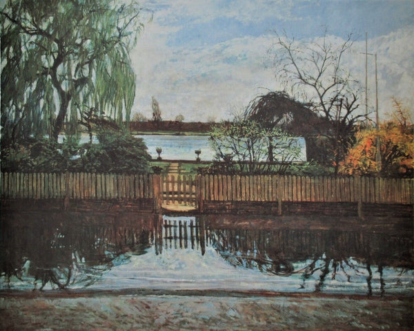 The Flooding Tide, The Thames, London Signed Limited Lithograph 1990 by William Bowyer