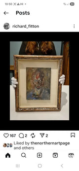 Adam 2025 Oil by Richard Fitton Original Art from Barewall Art Gallery