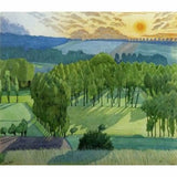 Art Greeting Cards by John Nash A French Landscape 1919 by John Nash Greetings Card Cards from Barewall Art Gallery