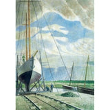 Art Greeting Cards I by Eric Ravilious C: The Boatyard Cards from Barewall Art Gallery