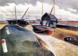 Art Greeting Cards II 2024 by Eric Ravilious C: Fishing Boats 1938 Cards from Barewall Art Gallery