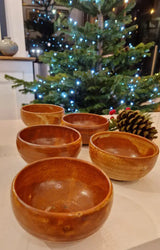 Small Shino Round Bowls by Alex Shimwell (2024) Ceramics from Barewall Art Gallery