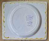 Clarice Cliff Bizarreware Ceramic Plate designed by Gordon Forsyth c1934 made for Harrods Ceramics from Barewall Art Gallery