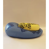 Cobalt Blue Blob with Sun Yellow Dish 2019 by Jessie Roberts by Barewall