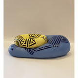 Cobalt Blue Blob with Sun Yellow Dish 2019 by Jessie Roberts by Barewall