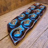 DH12-13 Stoneware Temoku Reduction Fruit Platers 2025 by Dave Harper Ceramics from Barewall Art Gallery