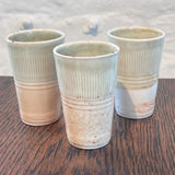 DH8 Set of Three Ceramic Porcelain Mini Vases 2024 by Dave Harper Ceramics from Barewall Art Gallery