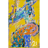 ENLA001 Small Acrylic Flow Series 1990s by Enos Lovatt 21 Original Art from Barewall Art Gallery