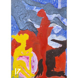 ENLA001 Small Acrylic Flow Series 1990s by Enos Lovatt by Barewall