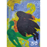 ENLA001 Small Acrylic Flow Series 1990s by Enos Lovatt by Barewall