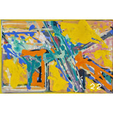 ENLA001 Small Acrylic Flow Series 1990s by Enos Lovatt by Barewall