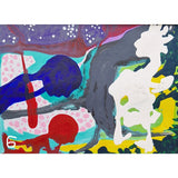 ENLA001 Small Acrylic Flow Series 1990s by Enos Lovatt by Barewall