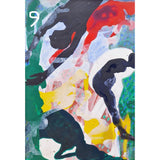 ENLA001 Small Acrylic Flow Series 1990s by Enos Lovatt by Barewall