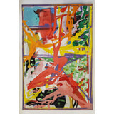 ENLA001 Small Acrylic Flow Series 1990s by Enos Lovatt by Barewall