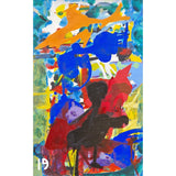 ENLA001 Small Acrylic Flow Series 1990s by Enos Lovatt by Barewall