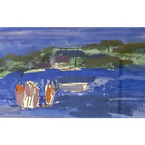 Figures and Boats by Muriel Pemberton Original Art from Barewall Art Gallery