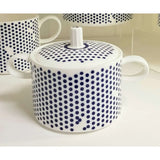 FLUX Bendot Collection by Marcus Steel for FLUX Stoke on Trent Sugar Pot Cobalt Ceramics from Barewall Art Gallery