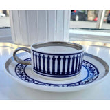 FLUX Novella Collection by Marcus Steel for FLUX Stoke on Trent Espresso cup and saucer Platinum Ceramics from Barewall Art Gallery