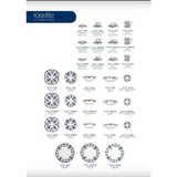 FLUX Rosette Collection by Denise Maloney for FLUX Stoke on Trent Ceramics from Barewall Art Gallery