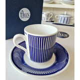 FLUX Solas Collection by Anthony Horrigan for FLUX Stoke on Trent Tall espresso cup and saucer Cobalt Ceramics from Barewall Art Gallery