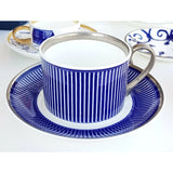 FLUX Solas Collection by Anthony Horrigan for FLUX Stoke on Trent Tea cup and saucer Platinum Ceramics from Barewall Art Gallery