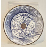 FLUX Spiro Collection by Harry Davies for FLUX Stoke on Trent Plate 8" Platinum Ceramics from Barewall Art Gallery