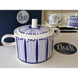 FLUX Tropical Collection by Neusa Bossa for FLUX Stoke on Trent Sugar Pot Cobalt Ceramics from Barewall Art Gallery