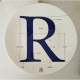 FLUX Type Matters range by Jim Williams for FLUX Stoke on Trent Plate 8" Platinum Ceramics from Barewall Art Gallery