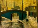 Frost over the Canal 2022 by Lucy Manfredi Original Art from Barewall Art Gallery