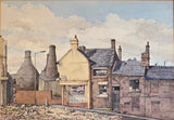 Gladstone Pottery from Landon St, Longton, Staffs watercolour by Thomas Mountford Original Art from Barewall Art Gallery