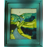 Green Landscape Oil by Russell Gregory Original Art from Barewall Art Gallery