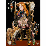 Greeting Card Collection by Jane Ford In Winters Deepening Quiet - Seated Girl with British Wildlife Cards from Barewall Art Gallery
