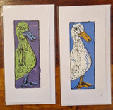 Hand printed Bee and honeycomb art greeting cards 2024 by Shauna McCann Gift from Barewall Art Gallery