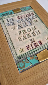 In Stoke we Create ART from Earth and Fire 2025 by Philip Hardaker Ceramics from Barewall Art Gallery