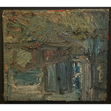 Industrial Landscape View from the Studio Oil by Richard Fitton Original Art from Barewall Art Gallery