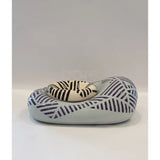 Lavender Blob with Black and White Dish 2019 by Jessie Roberts Ceramics from Barewall Art Gallery