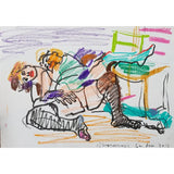 LP6 Egon Schiele Performance (1) 2019 by Lorraine Peacock Original Art from Barewall Art Gallery