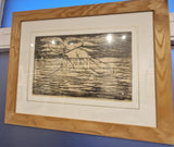 Monoprint Bride of the Sea IV 1969 by John Shelton by Barewall