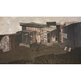 Pigeon Coups and Chicken Sheds 1961 Oil Painting by Jack Simcock Original Art from Barewall Art Gallery