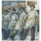 Potteries 20th Century Print Collection by Geoffrey Wynne RI Dancing Saggars I Print from Barewall Art Gallery