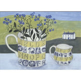 Ravilious Art Greeting Cards by Debbie George Ravilious Alphabet Cup and Jug greetings card Gift from Barewall Art Gallery
