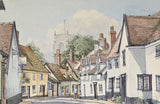 Castle Street, Framlington, Suffolk II watercolour by Thomas Mountford Original Art from Barewall Art Gallery